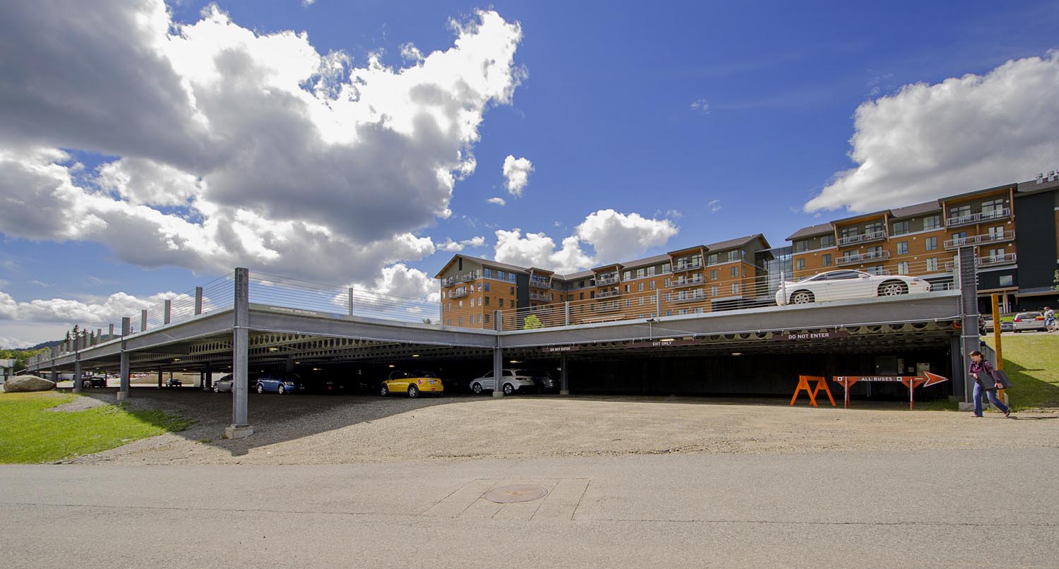 Tram Parking Deck at Jay Peak Resort